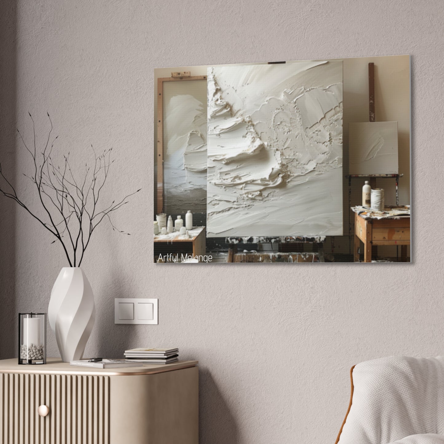 Primary Elegance: A Symphony of Sophistication Canvas Print