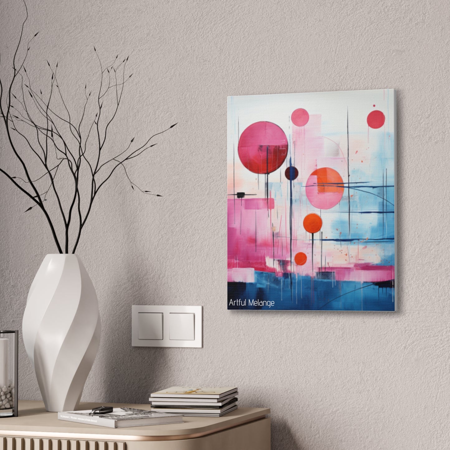 Primary Elegance: A Symphony of Sophistication Canvas Print