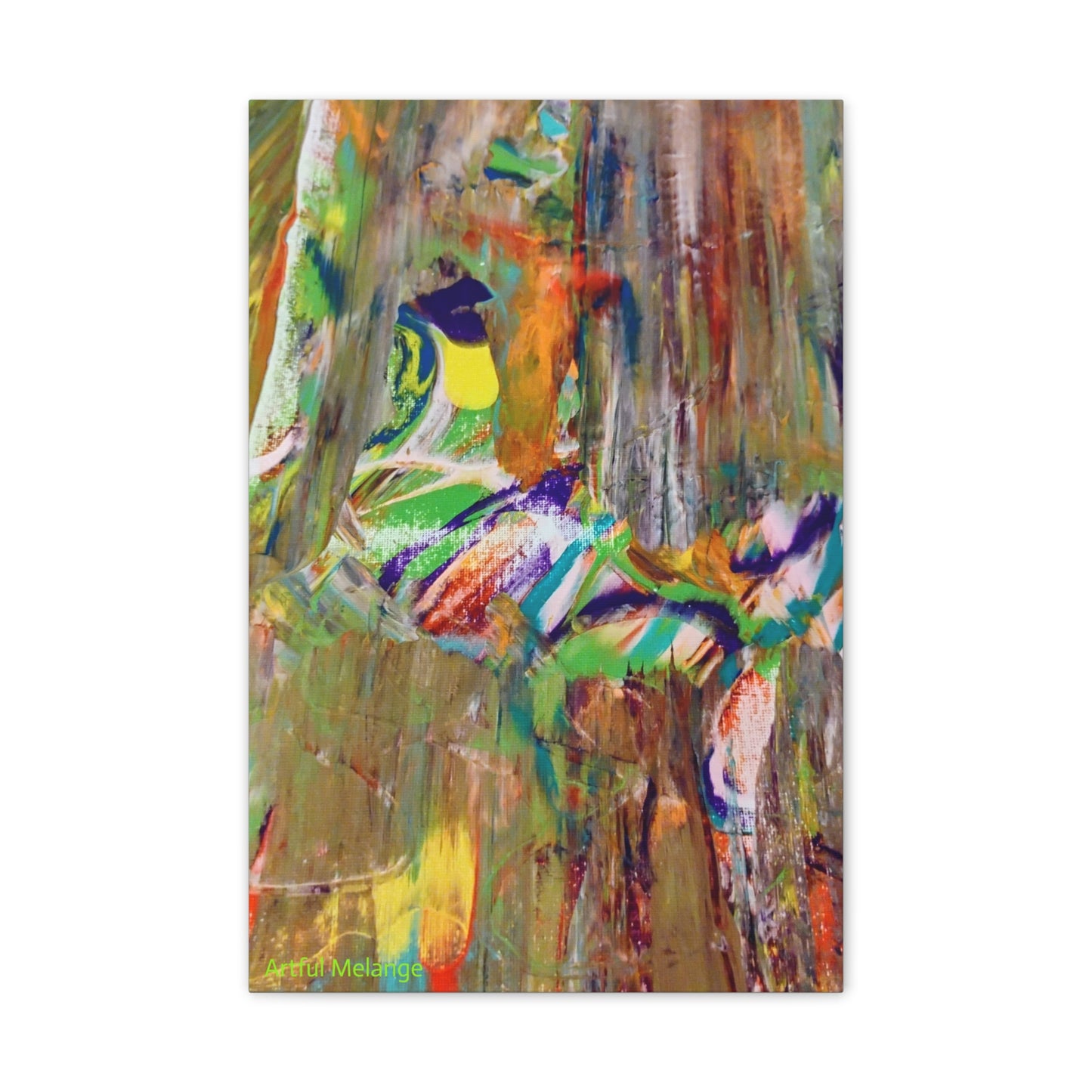 Acrylic Abstract Canvas Print - Richly Textured Artistry