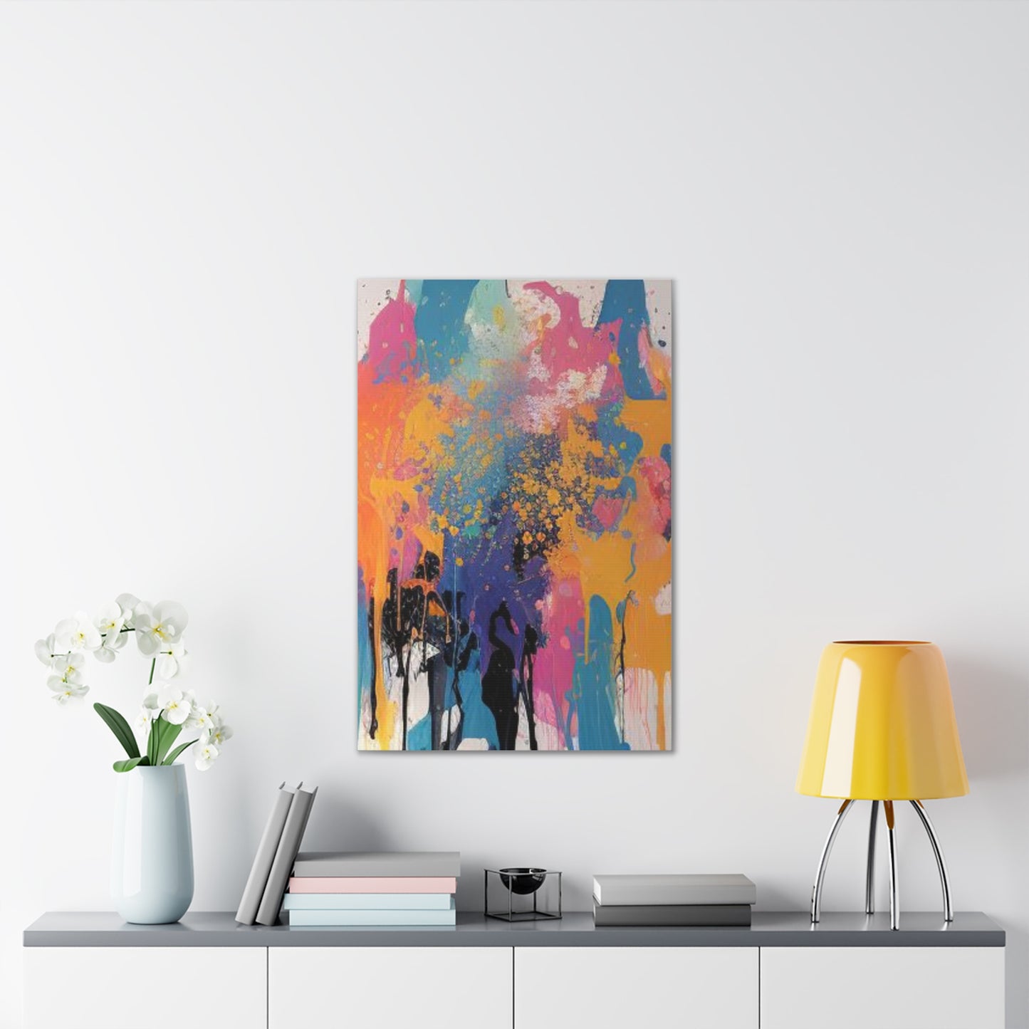 Primary Elegance: A Symphony of Sophistication Canvas Print