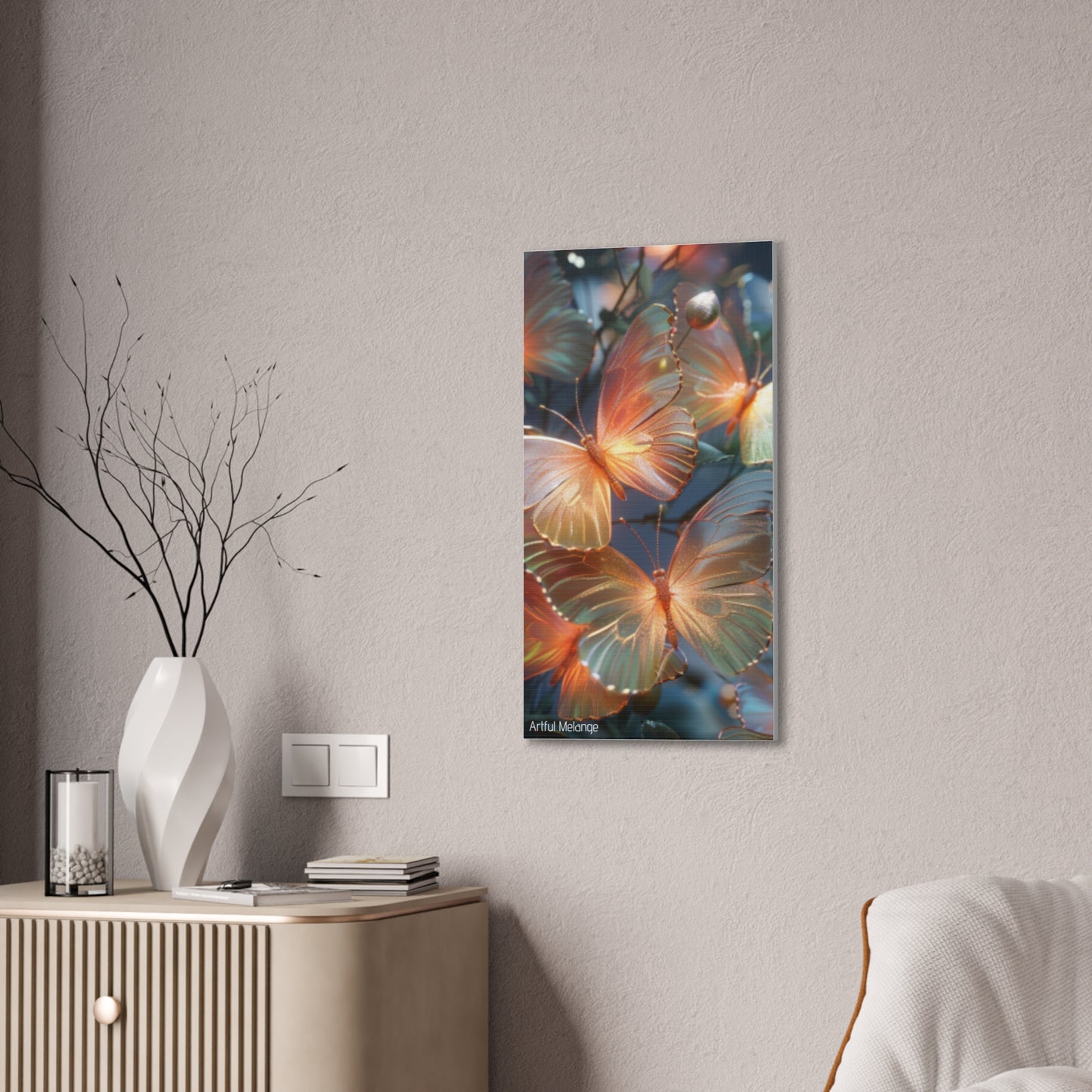 Fluttering Dreams: Butterfly Canvas Print Collection