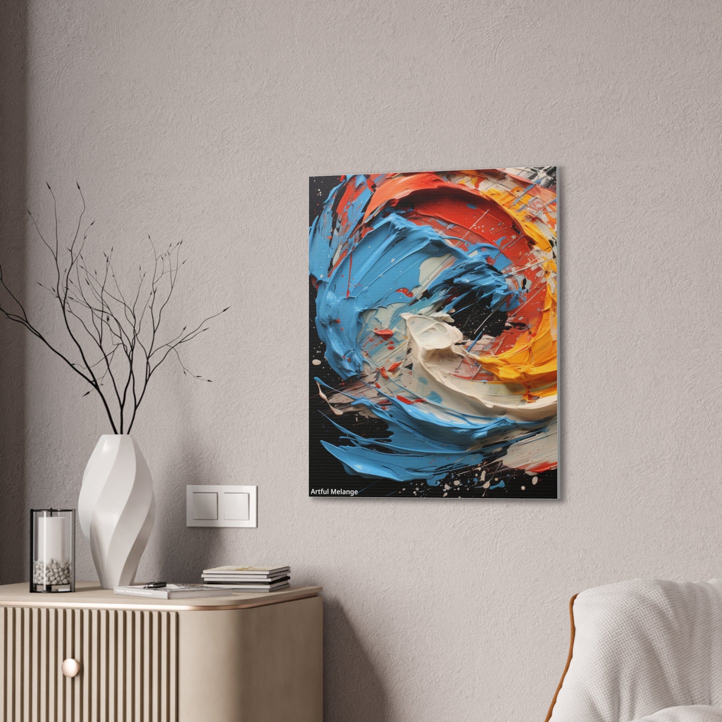 Acrylic Abstract  Canvas Print - Richly Textured Artistry