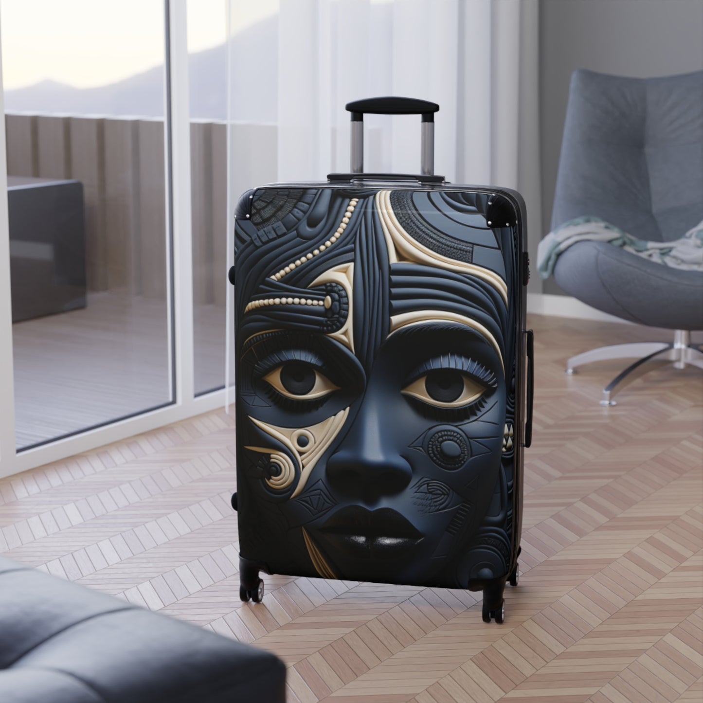 Melanated Jetsetter: Stylish Travel Luggage Pieces