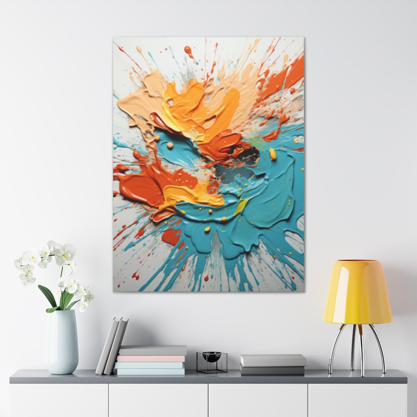 Primary Elegance: A Symphony of Sophistication Canvas Print