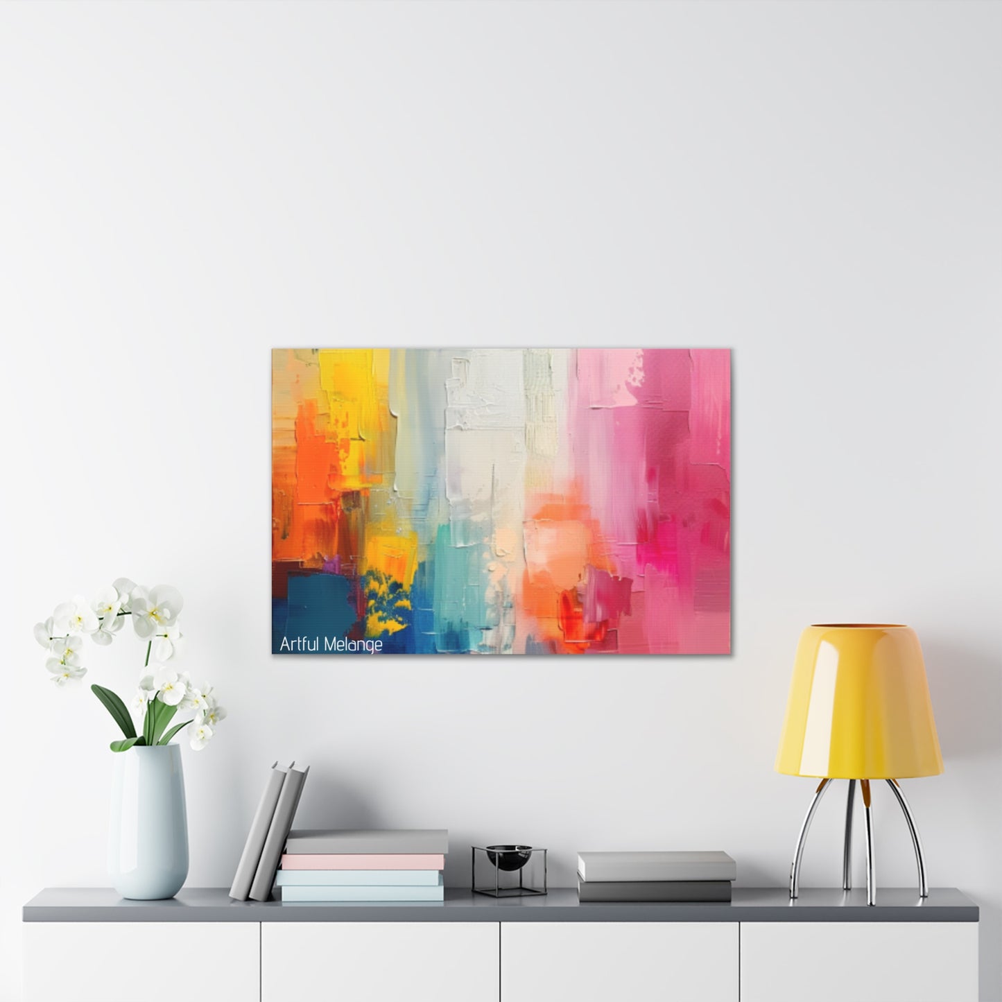 Primary Elegance: A Symphony of Sophistication Canvas Print