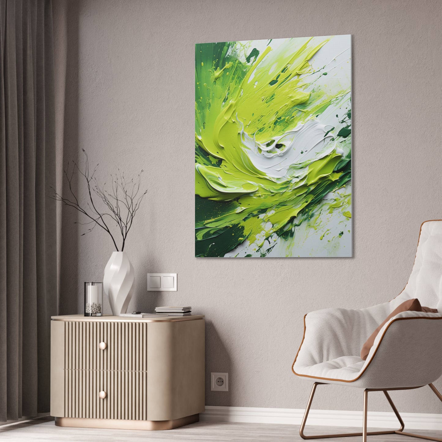 Acrylic Abstract Canvas Print - Richly Textured Artistry