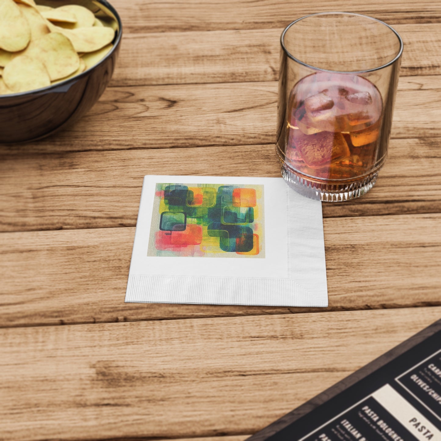 ChromaBlend™ Artistry Abstract Art Napkins”