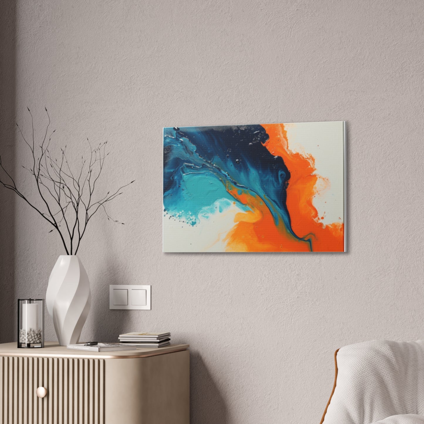 Primary Elegance: A Symphony of Sophistication Canvas Print