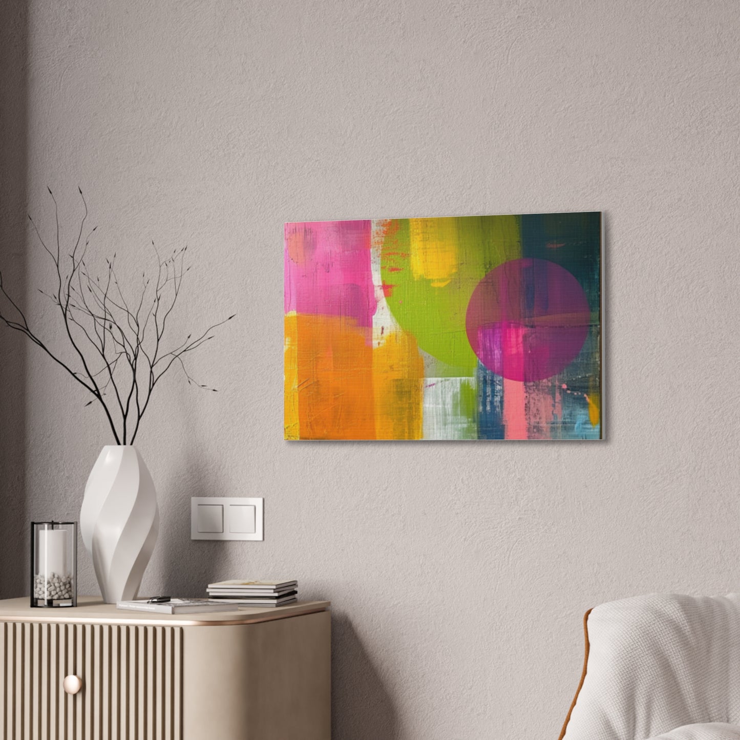 Primary Elegance: A Symphony of Sophistication Canvas Print