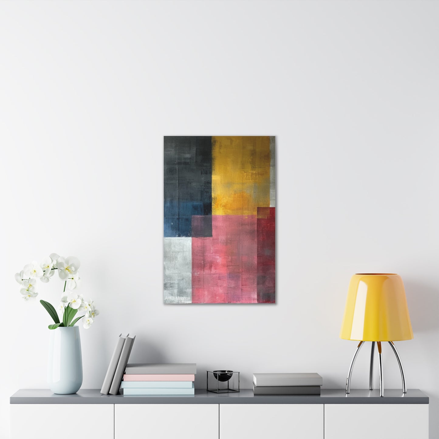 Primary Elegance: A Symphony of Sophistication Canvas Print