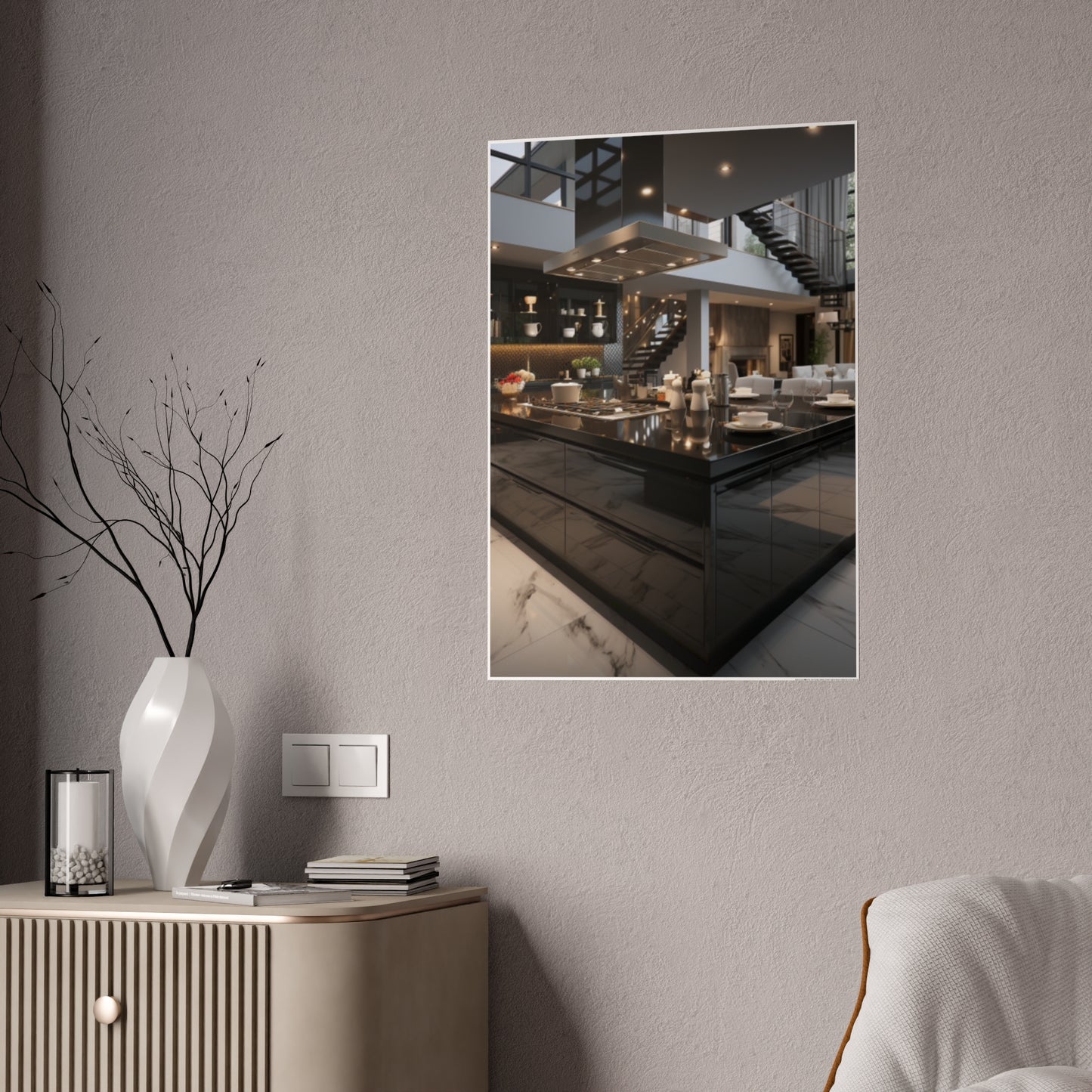 Urban Elegance Kitchen Poster