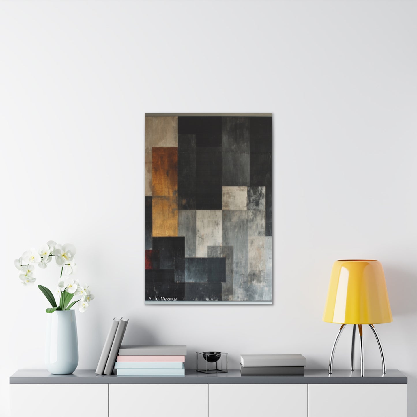 Primary Elegance: A Symphony of Sophistication Canvas Print