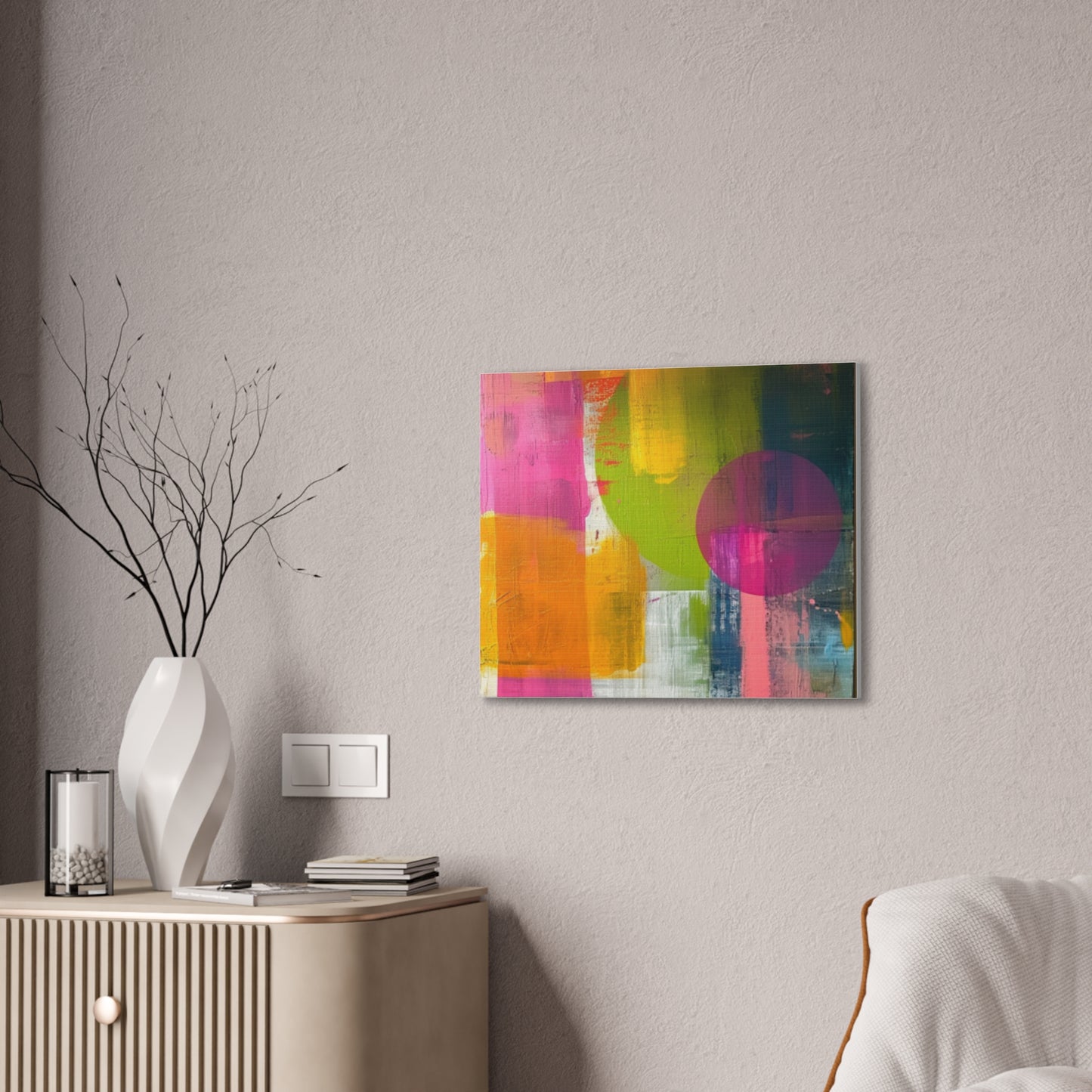 Primary Elegance: A Symphony of Sophistication Canvas Print