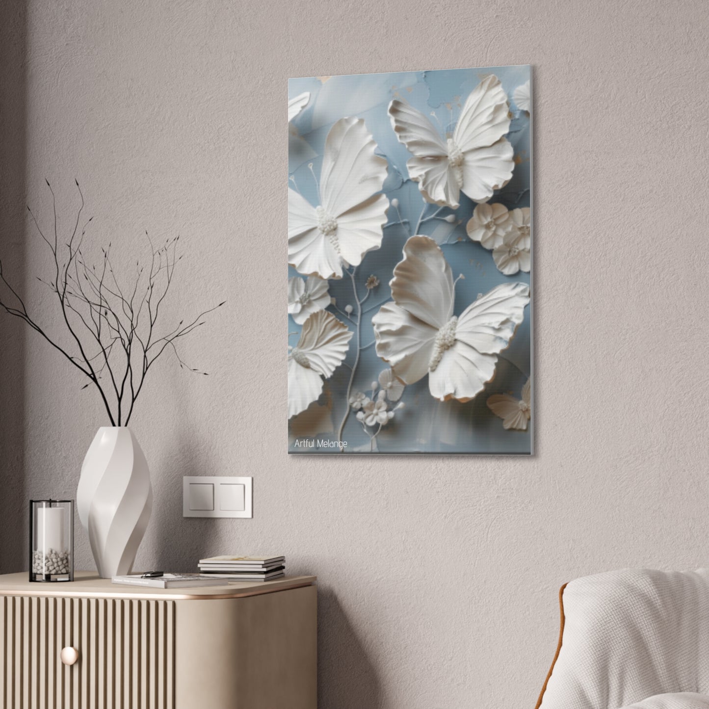 Fluttering Dreams: Butterfly Canvas Print Collection