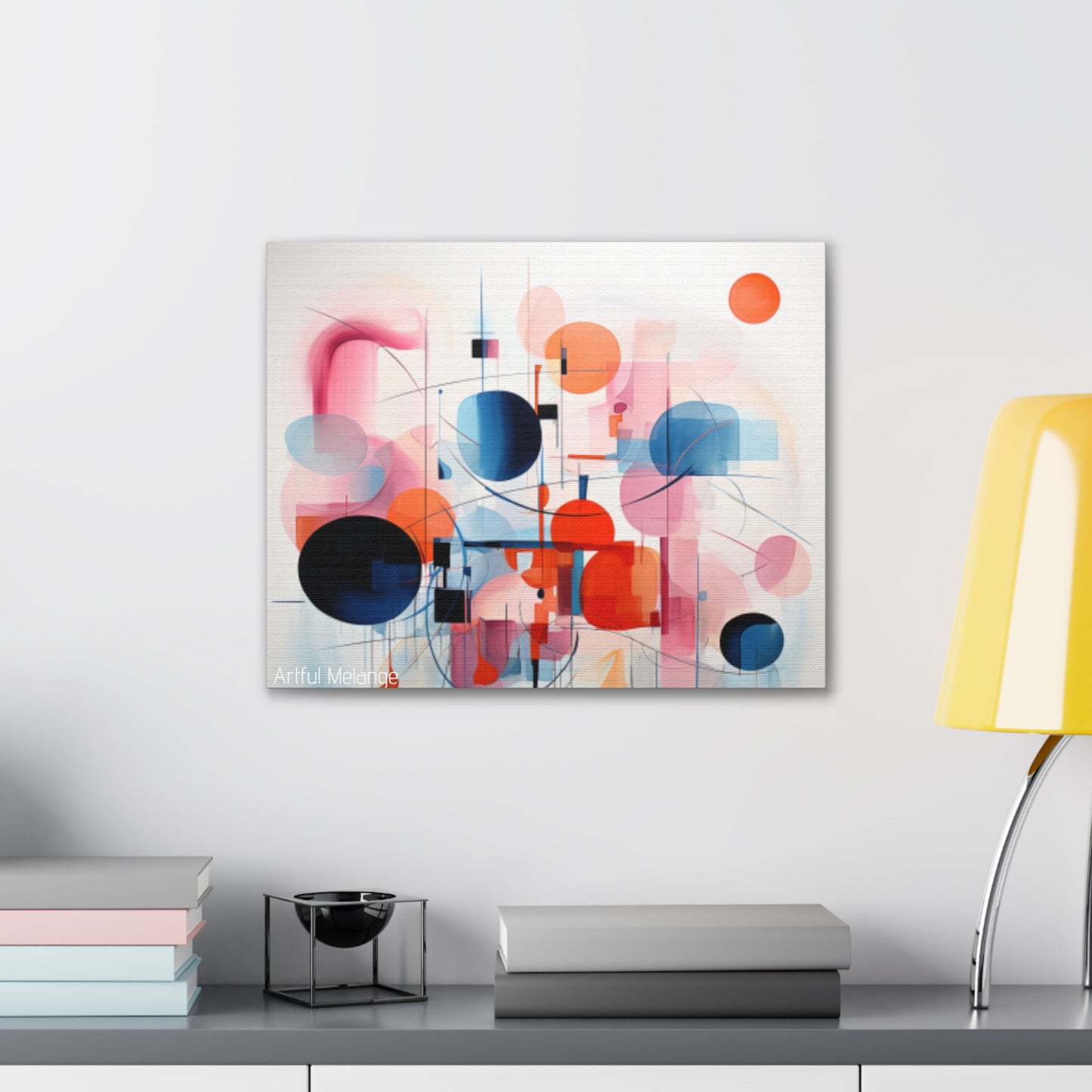 Primary Elegance: A Symphony of Sophistication Canvas Print