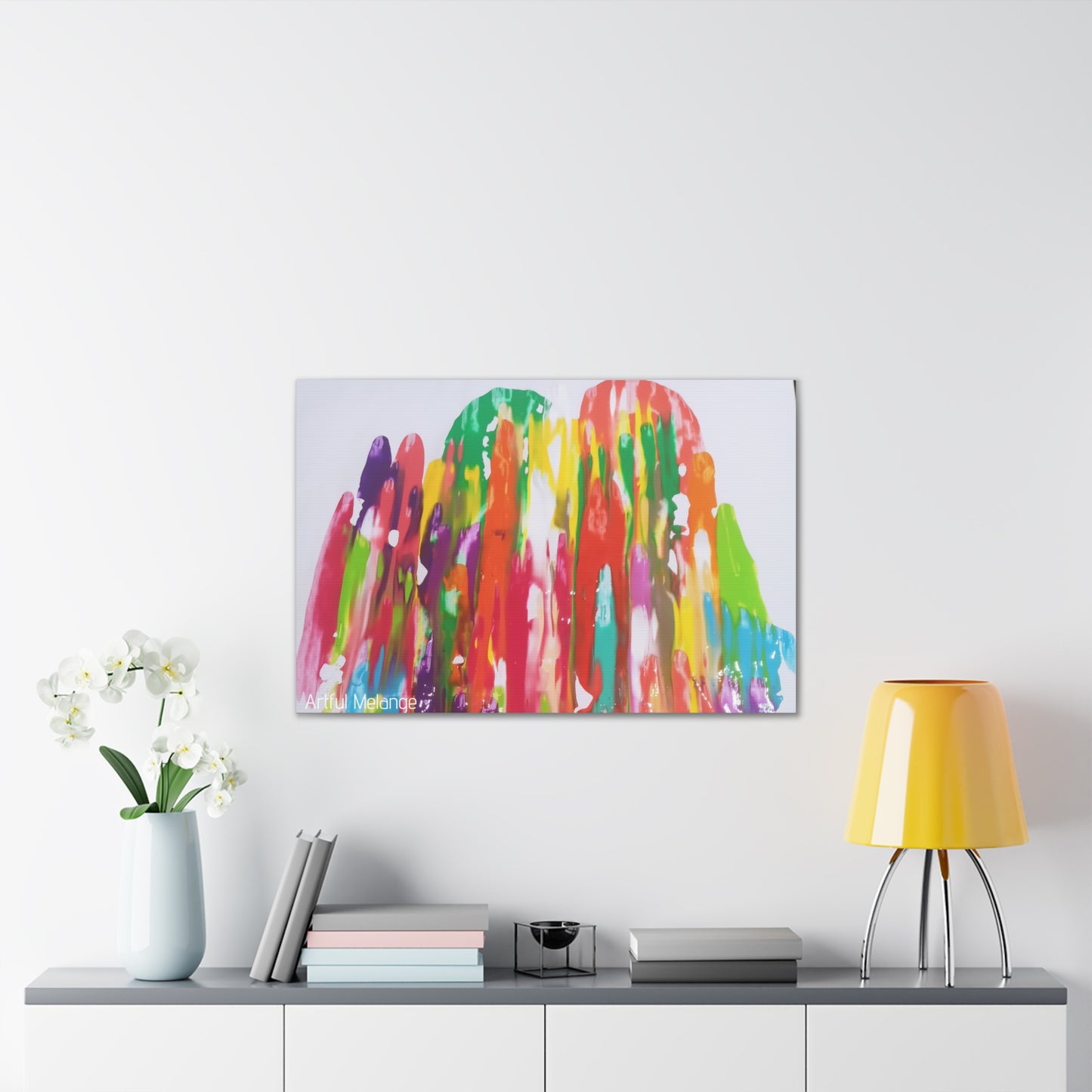 Primary Elegance: A Symphony of Sophistication Canvas Print