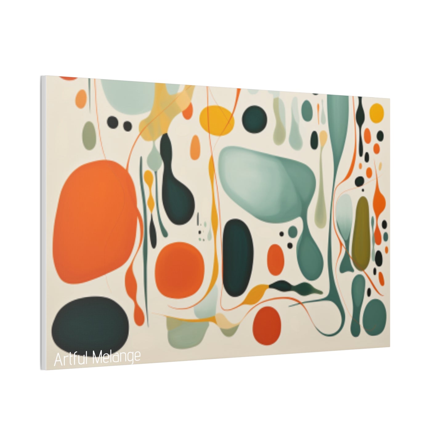 Primary Elegance: A Symphony of Sophistication Canvas Print