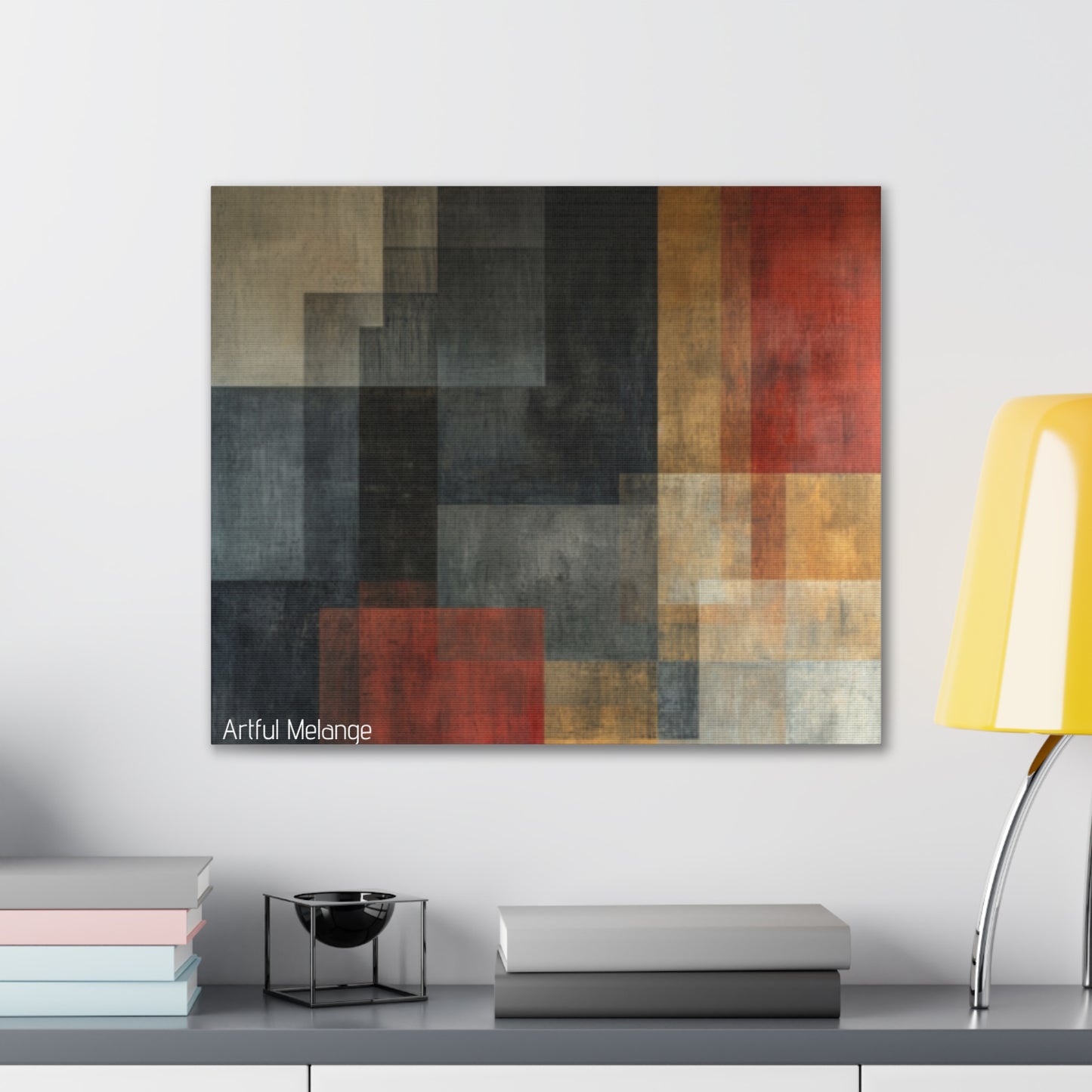 Primary Elegance: A Symphony of Sophistication Canvas Print