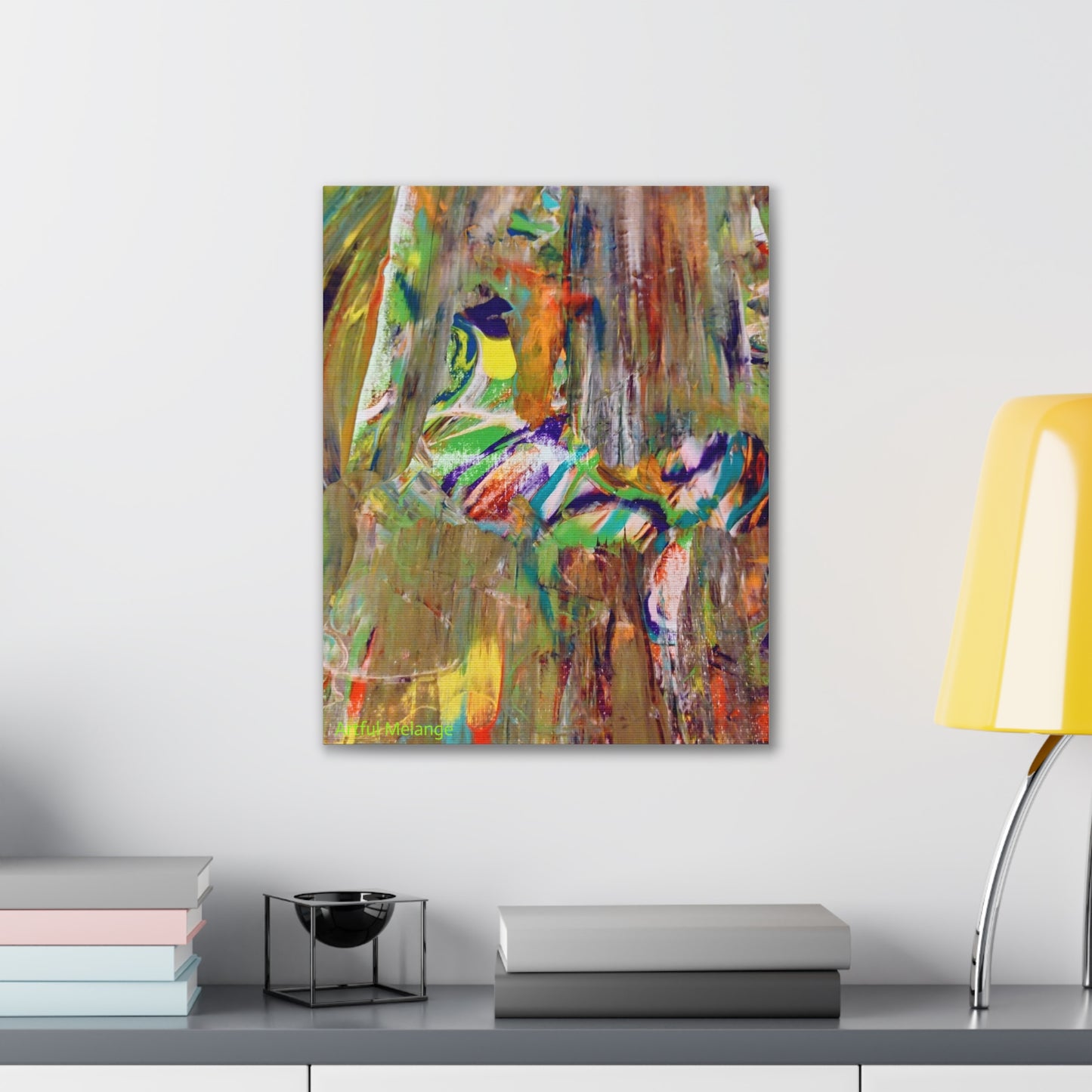 Acrylic Abstract Canvas Print - Richly Textured Artistry