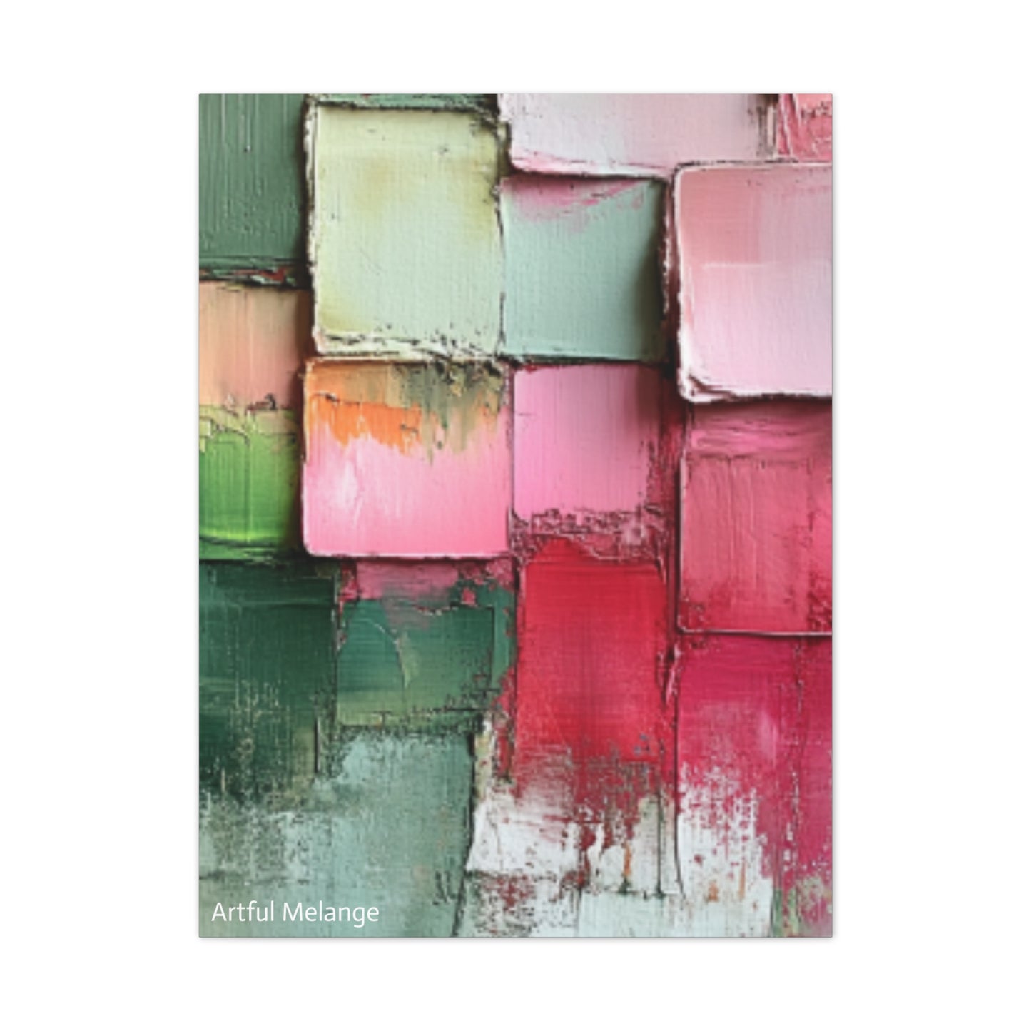 Acrylic Abstract Canvas Print - Richly Textured Artistry