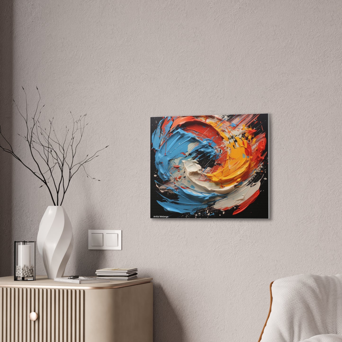 Acrylic Abstract  Canvas Print - Richly Textured Artistry