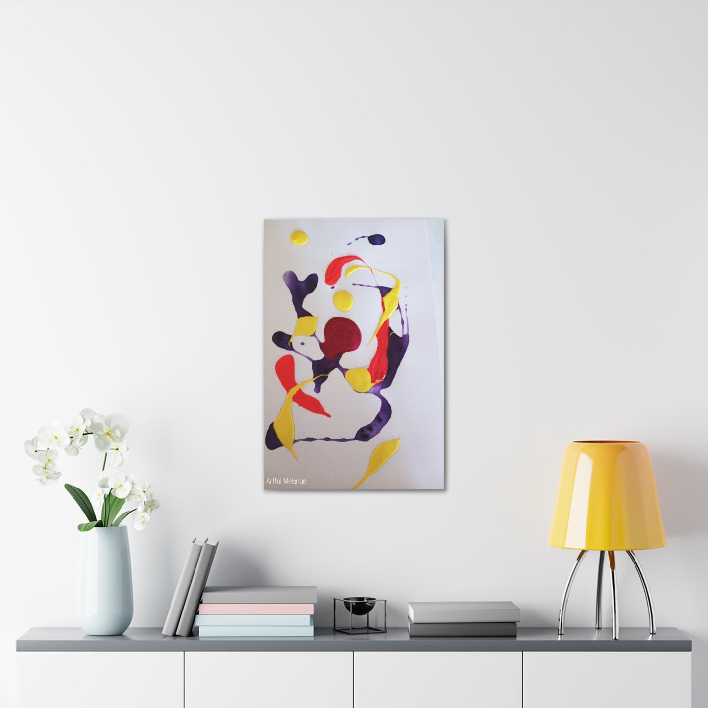 Primary Elegance: A Symphony of Sophistication Canvas Print