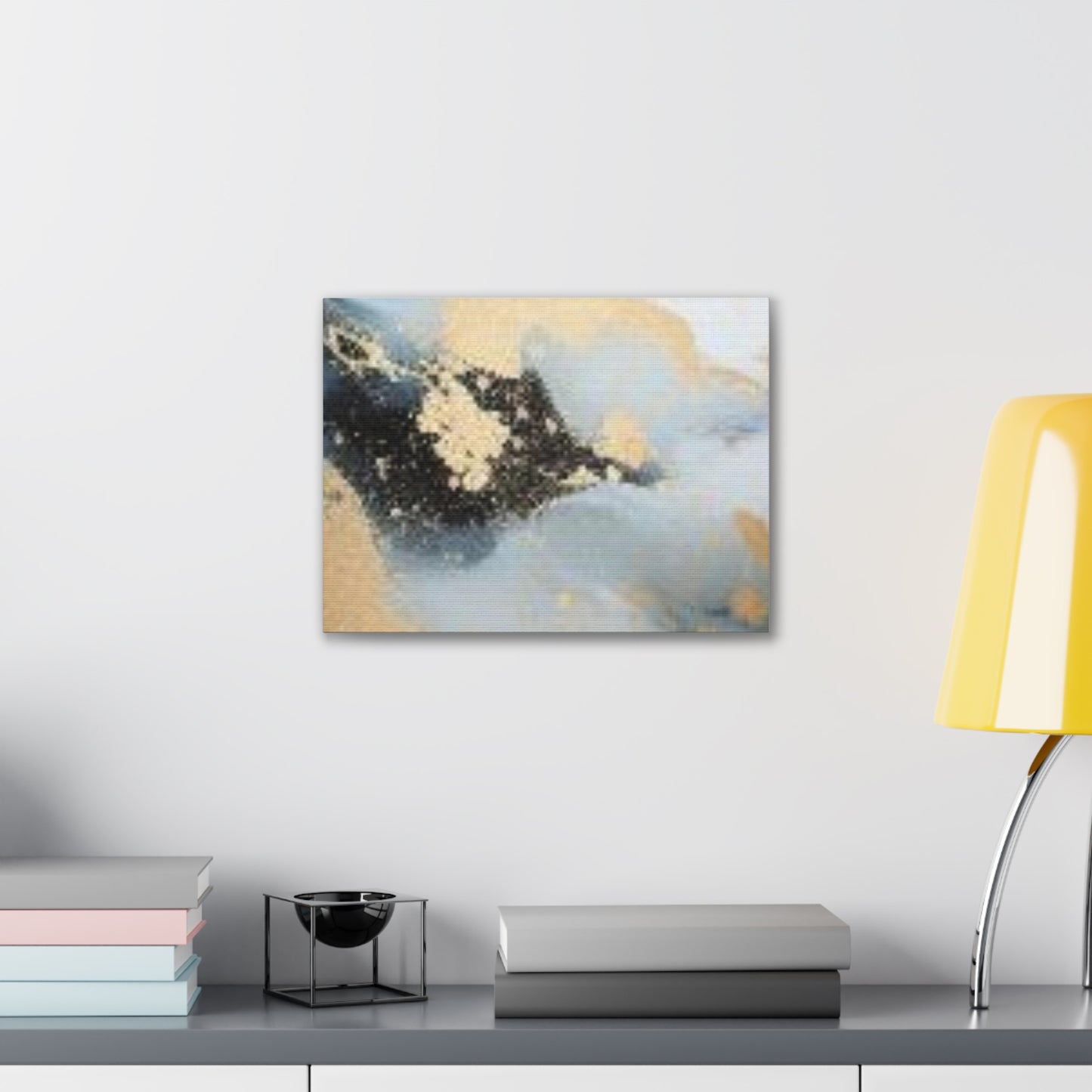 Gold and Black Elegance: A Symphony of Sophistication Canvas Print