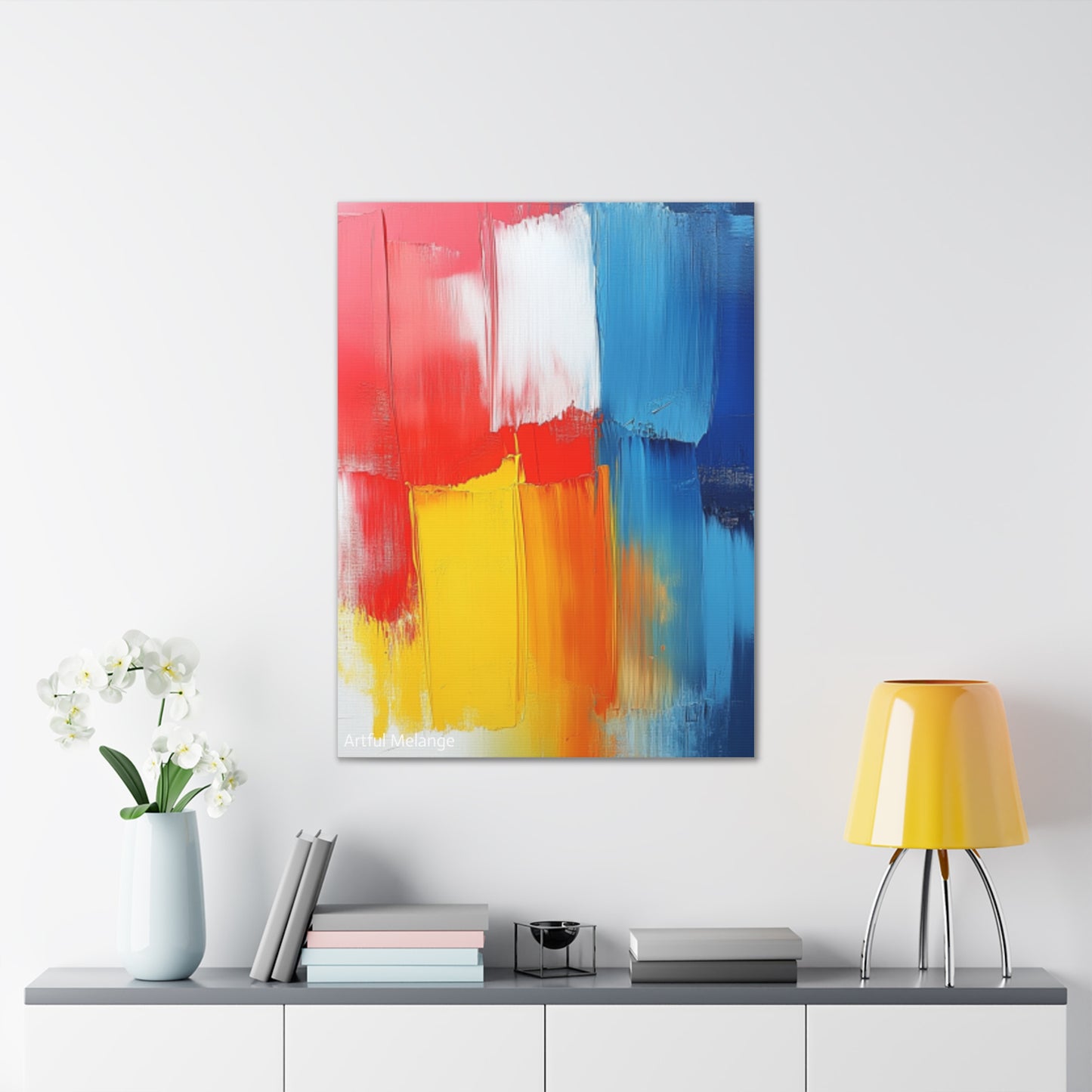 Acrylic Abstract Canvas Print - Richly Textured Artistry