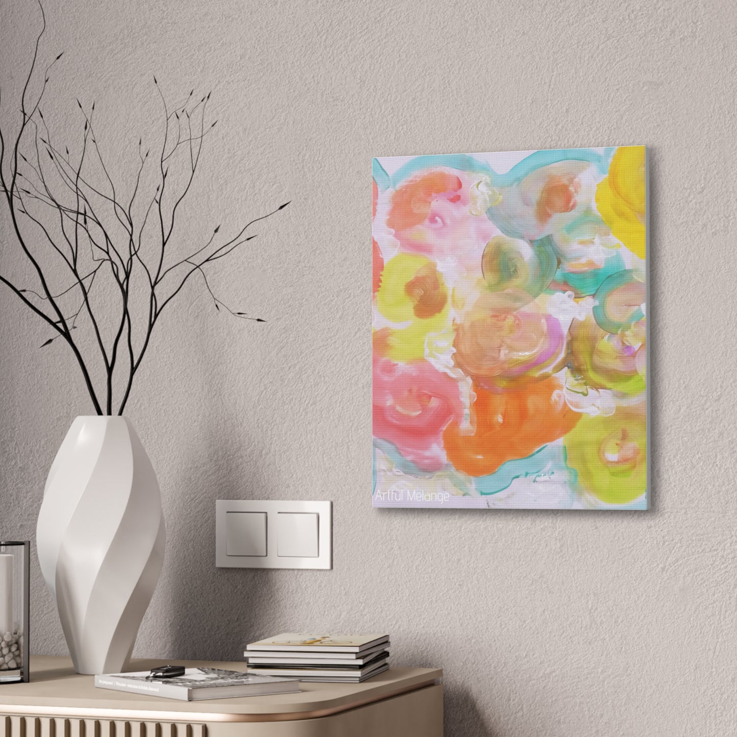 Primary Elegance: A Symphony of Sophistication Canvas Print