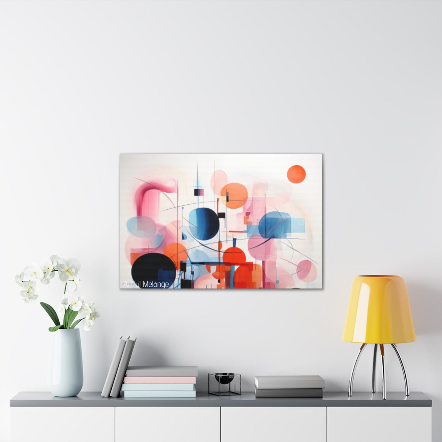 Primary Elegance: A Symphony of Sophistication Canvas Print