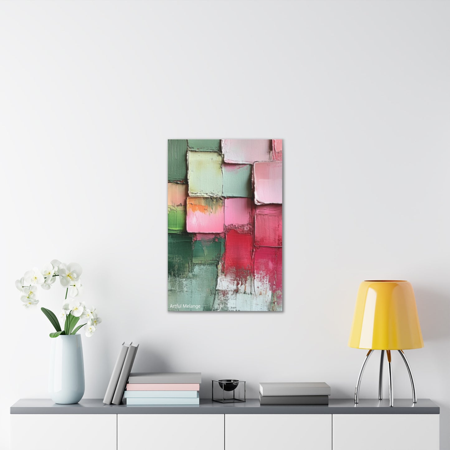 Acrylic Abstract Canvas Print - Richly Textured Artistry