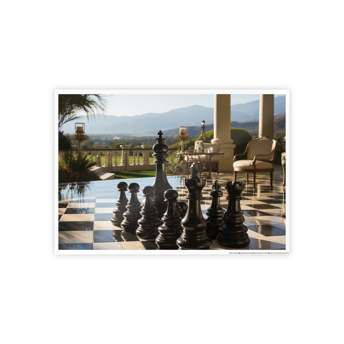 Grandmaster Majesty- Chess Set Poster Print Series