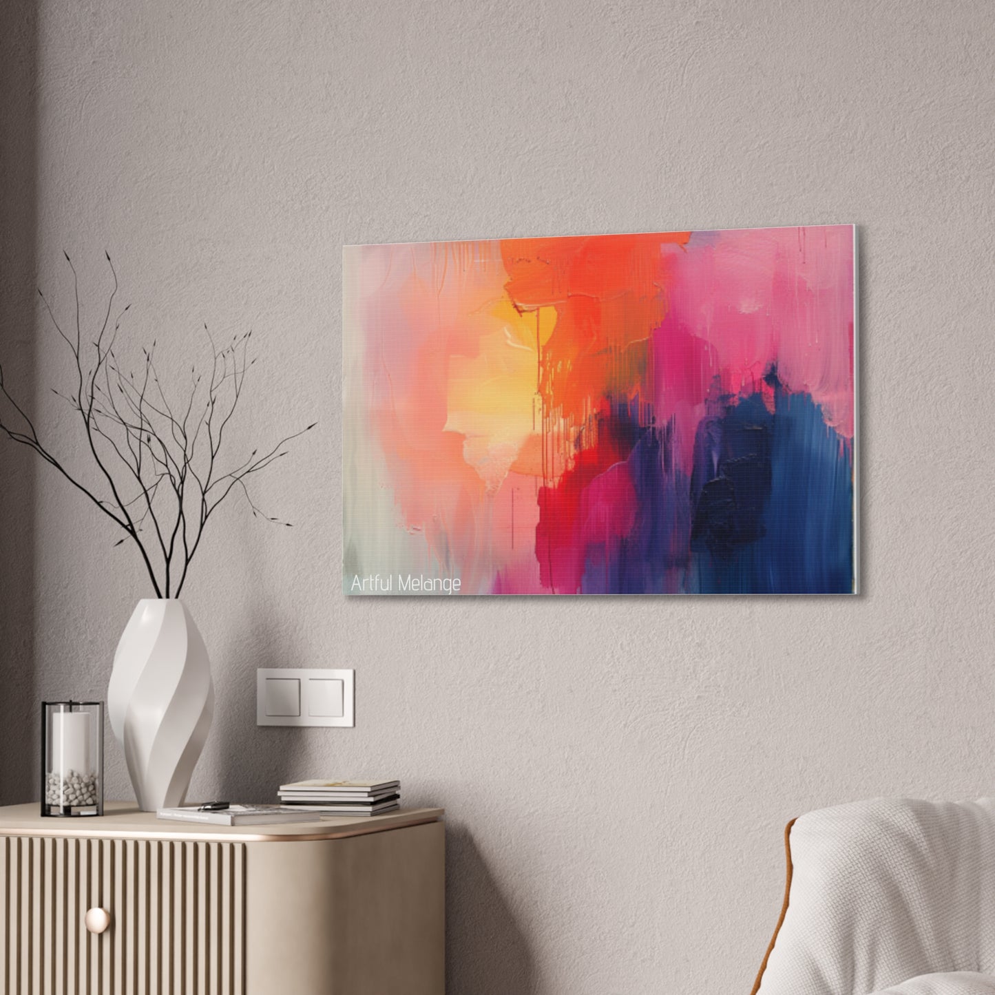 Primary Elegance: A Symphony of Sophistication Canvas Print