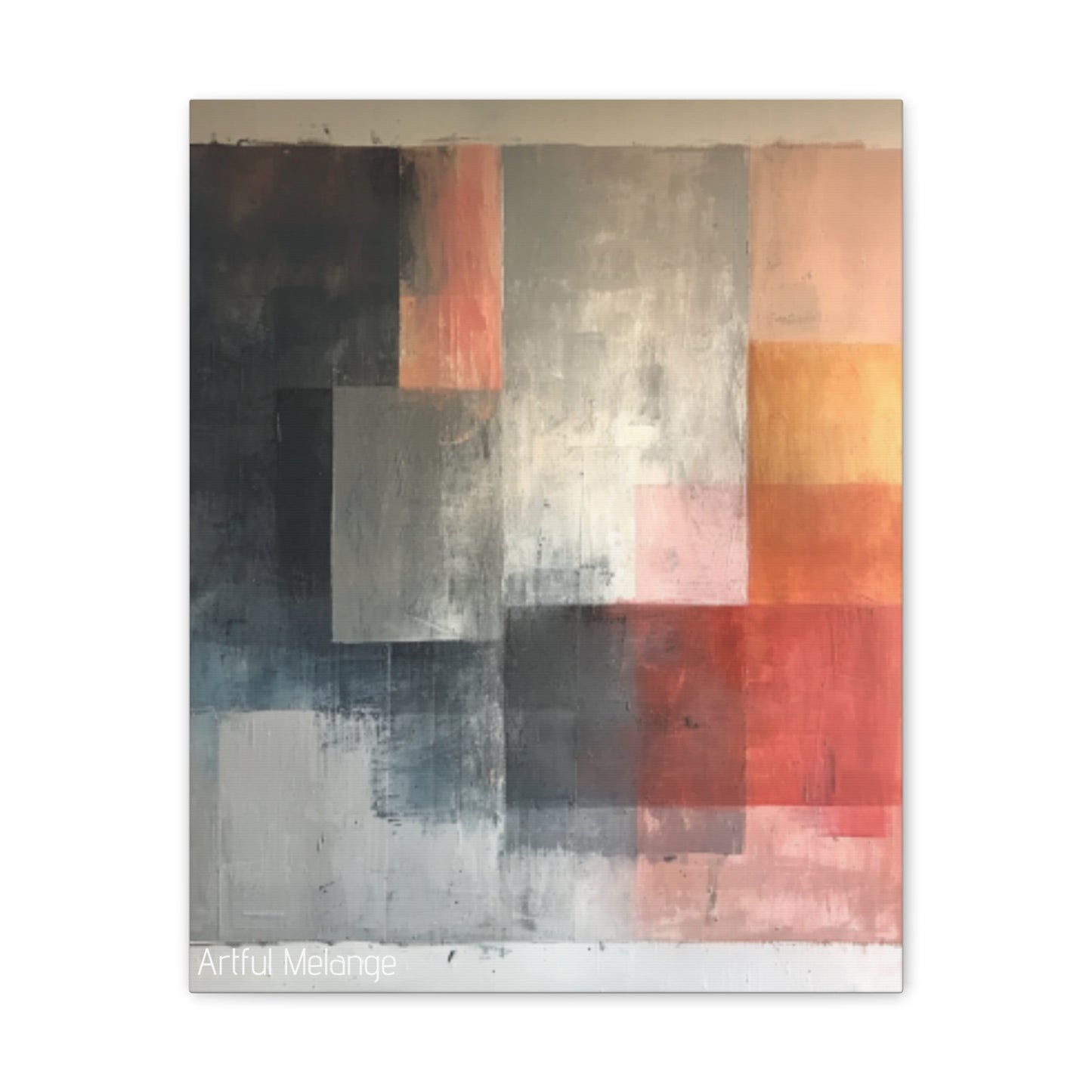 Primary Elegance: A Symphony of Sophistication Canvas Print