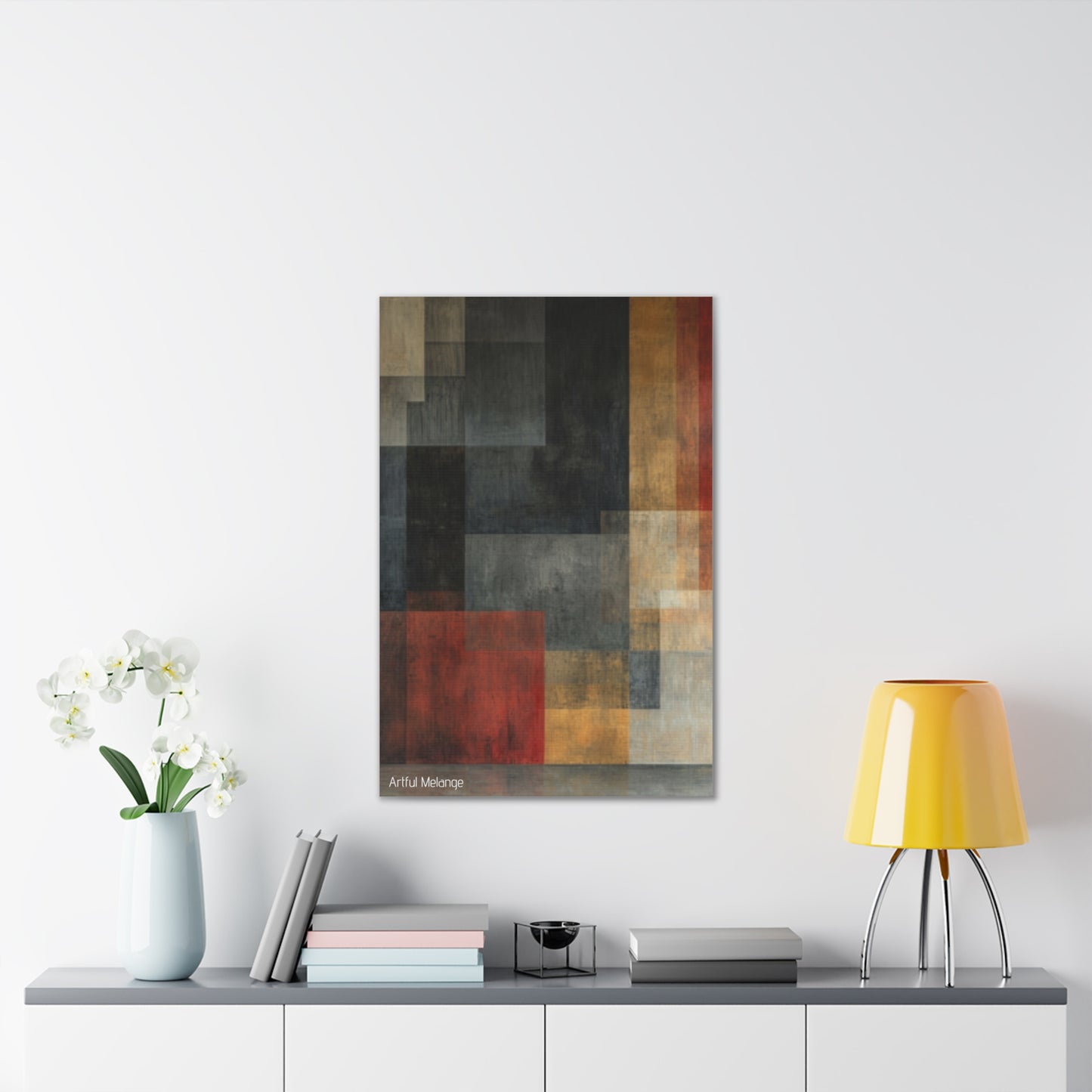 Primary Elegance: A Symphony of Sophistication Canvas Print