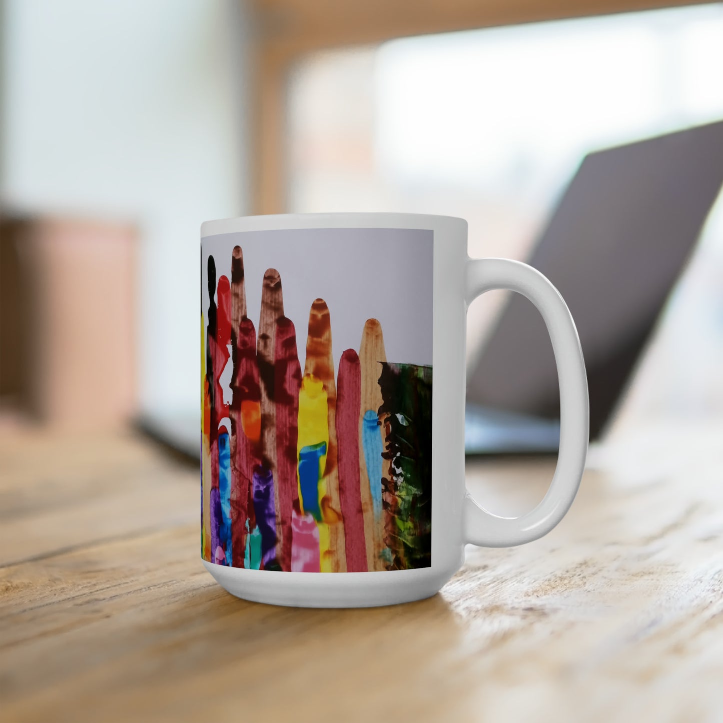 Artsy Abstract Ceramic Mug 15oz