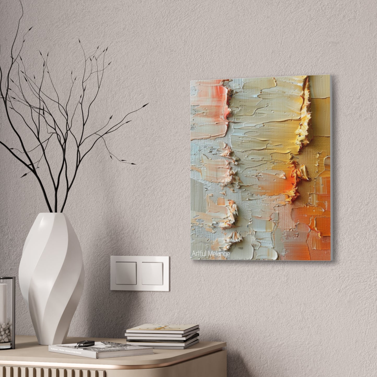 Primary Elegance: A Symphony of Sophistication Canvas Print