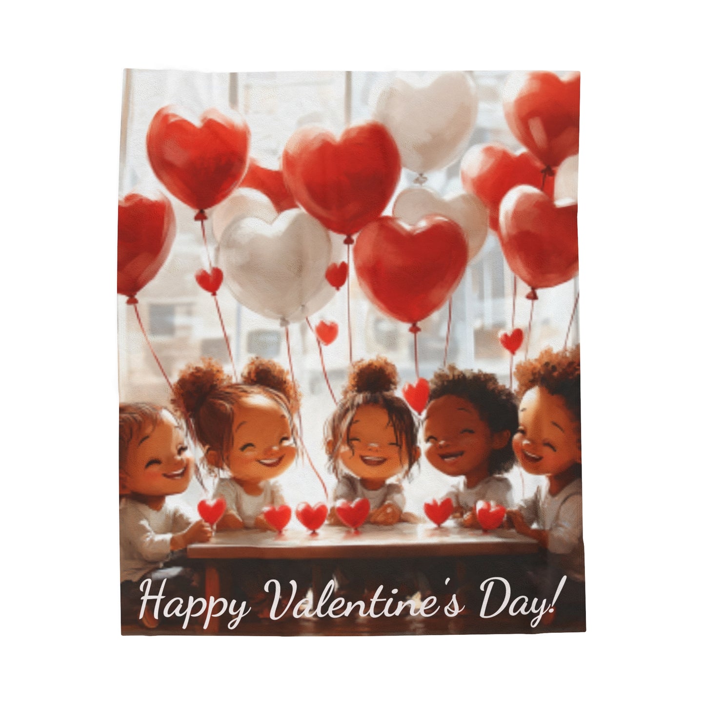 Velveteen Plush Valentine's Day Blanket 29