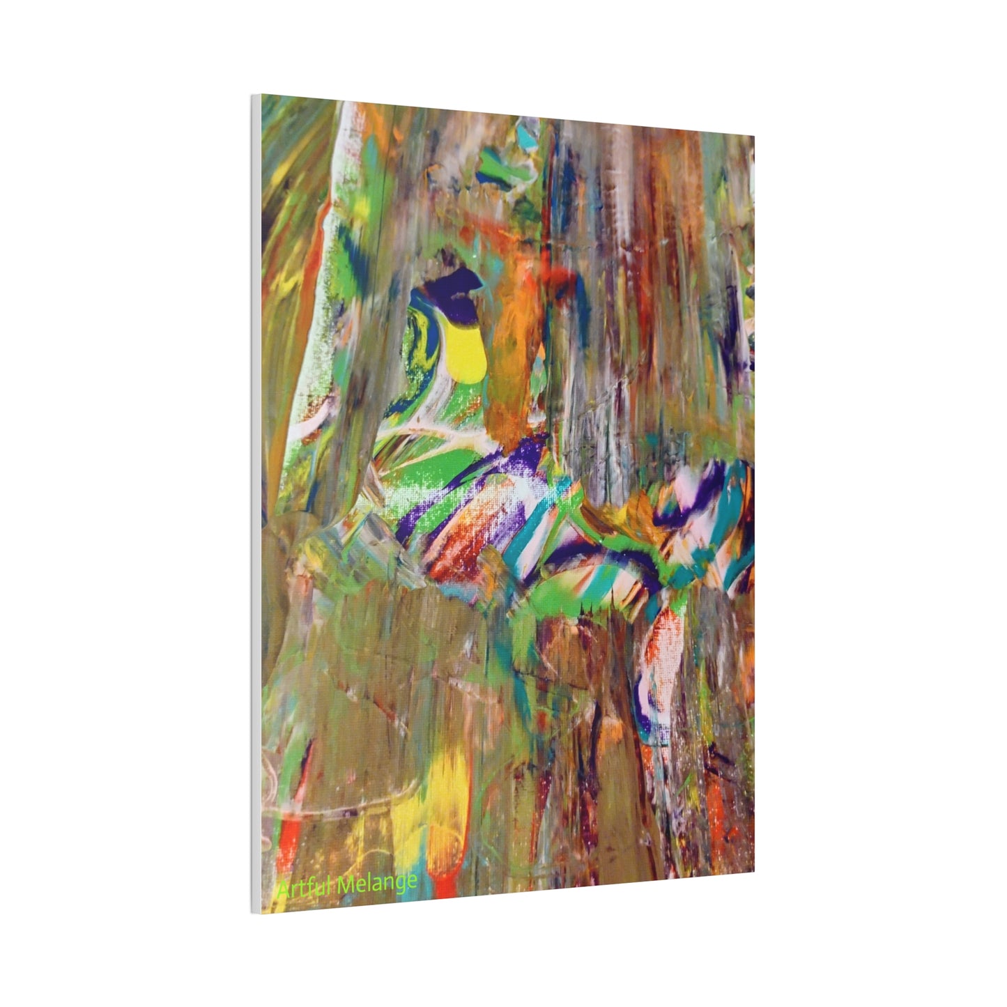 Acrylic Abstract Canvas Print - Richly Textured Artistry