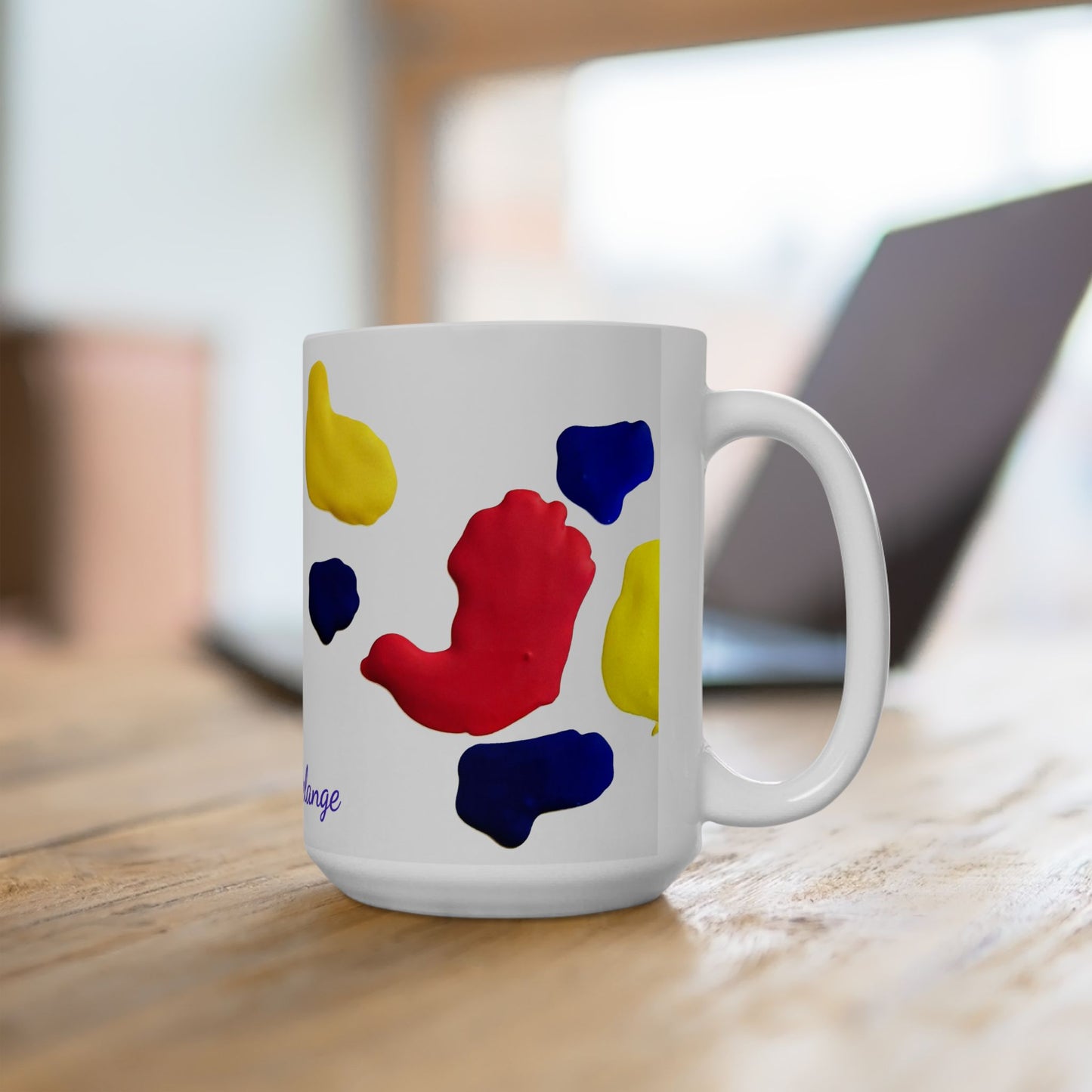 Artsy Abstract Ceramic Mug 15oz