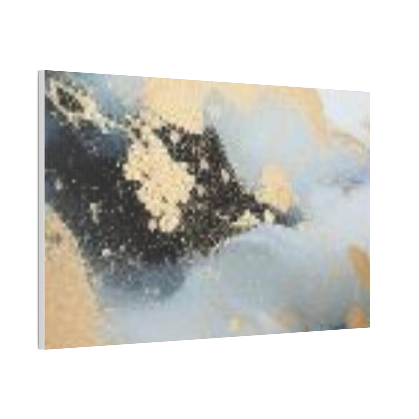 Gold and Black Elegance: A Symphony of Sophistication Canvas Print