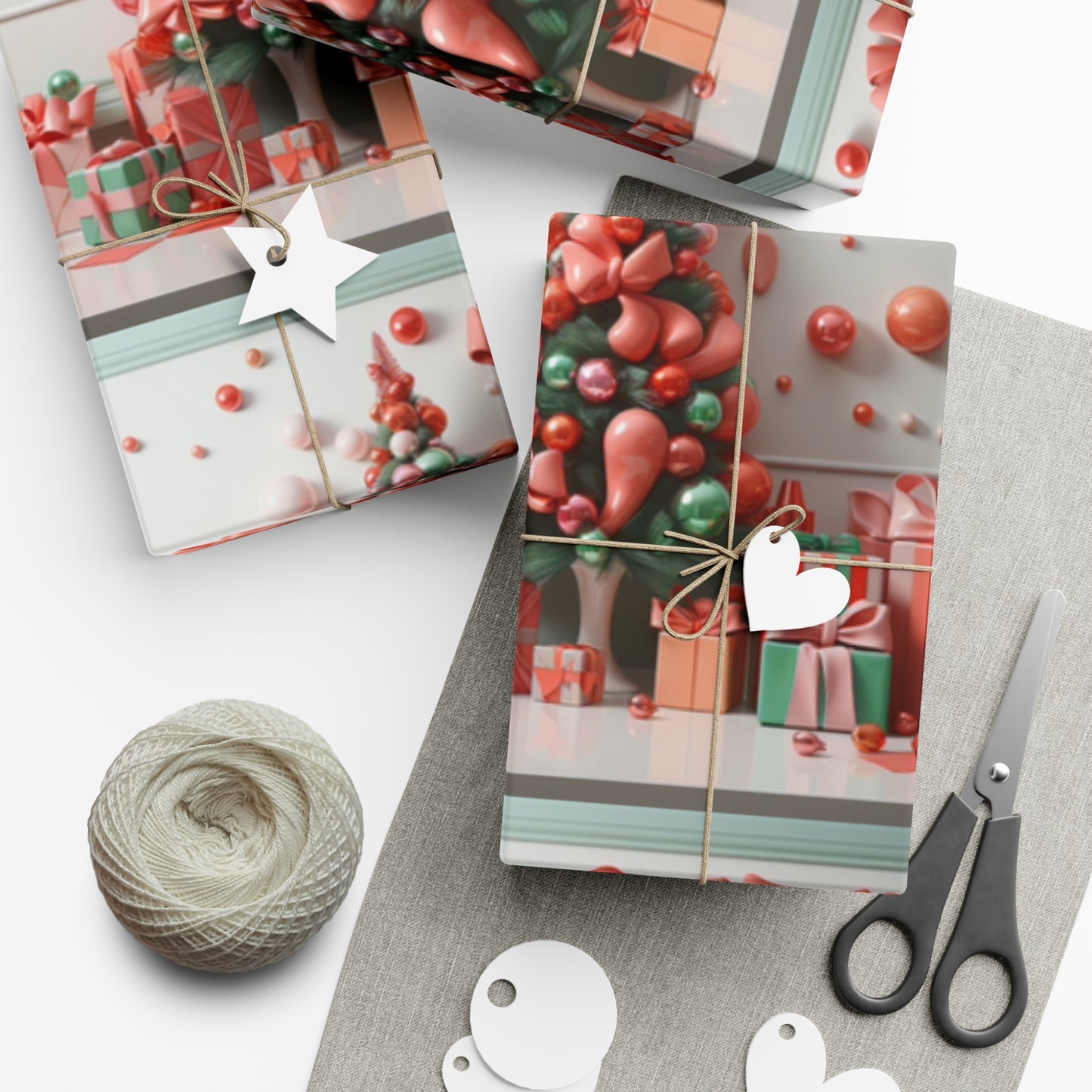 Elegant Pink Holiday Wrapping Paper Collection – Elevate Your Gifts with Sophisticated Style