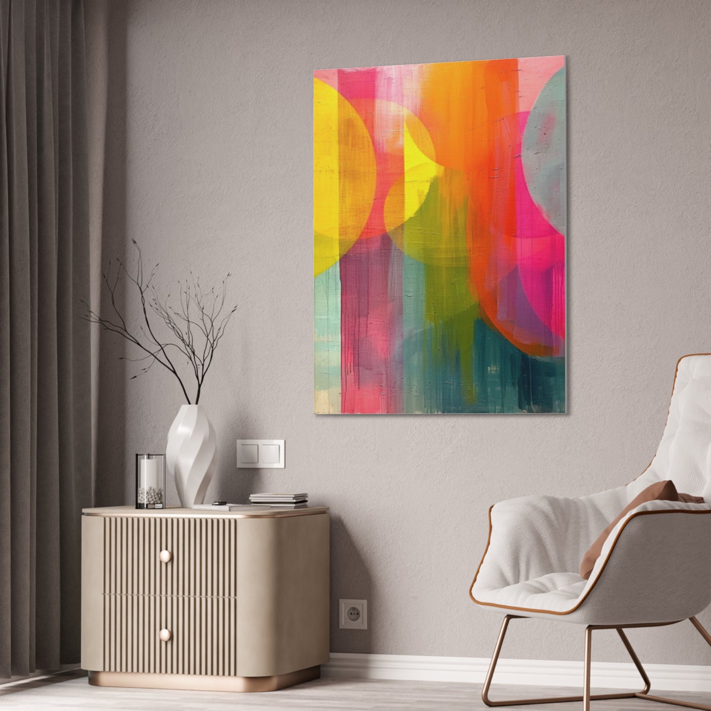 Primary Elegance: A Symphony of Sophistication Canvas Print