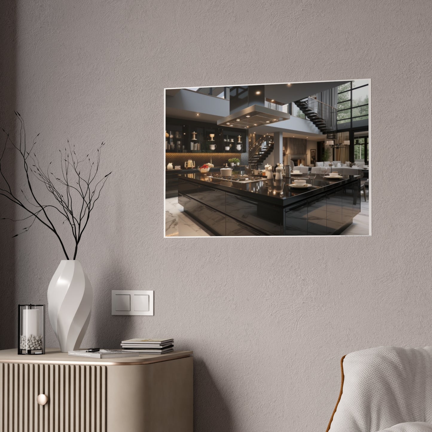 Urban Elegance Kitchen Poster