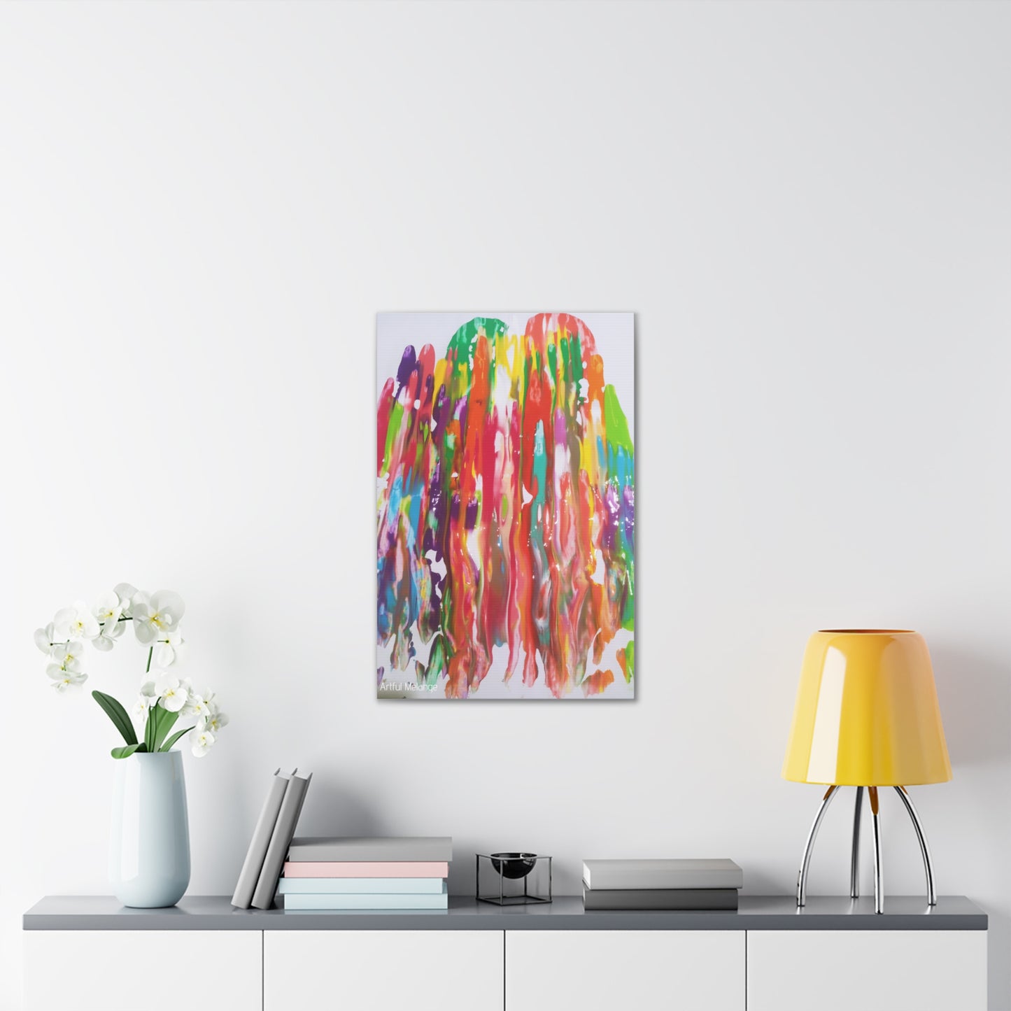 Primary Elegance: A Symphony of Sophistication Canvas Print