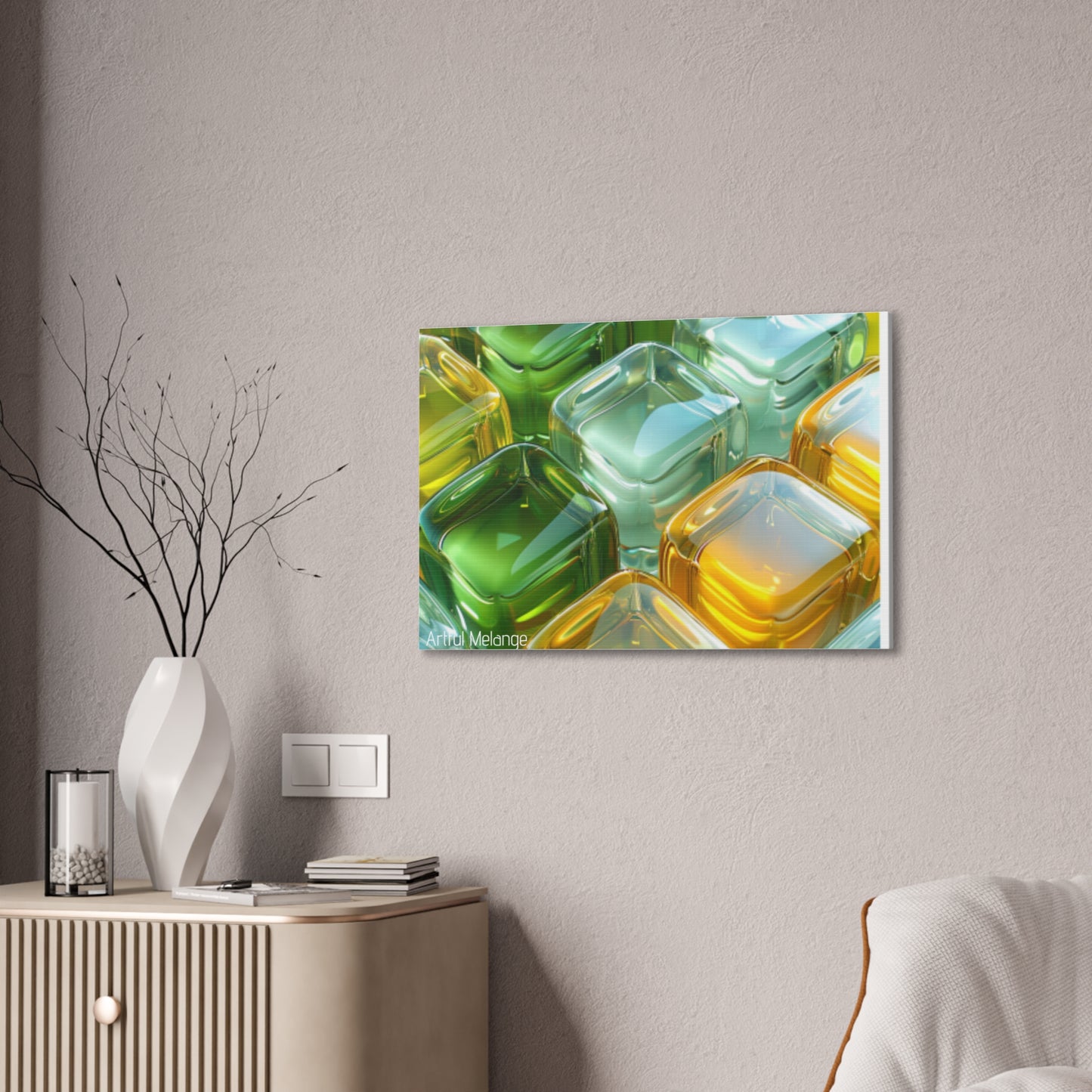 Primary Elegance: A Symphony of Sophistication Canvas Print