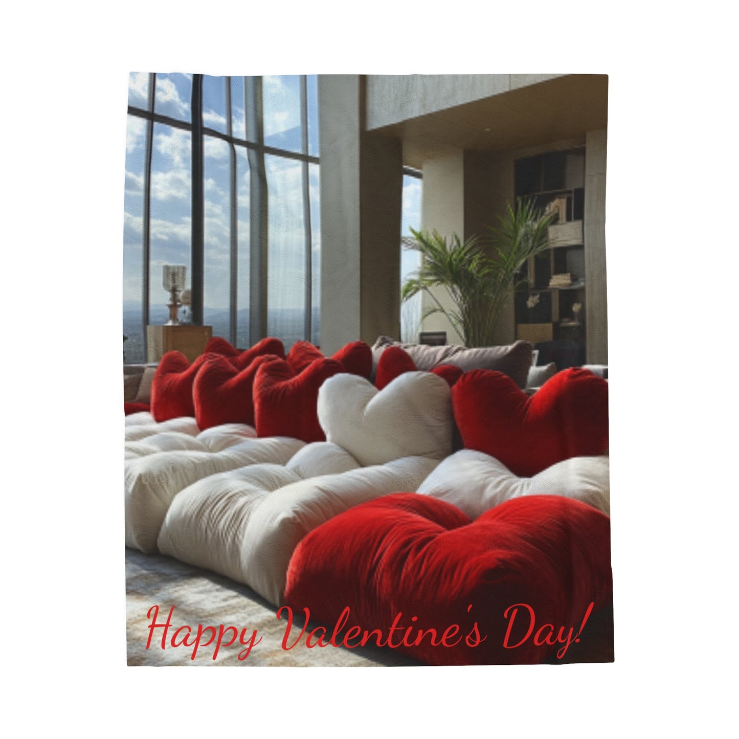 Velveteen Plush Valentine's Day Blanket 6