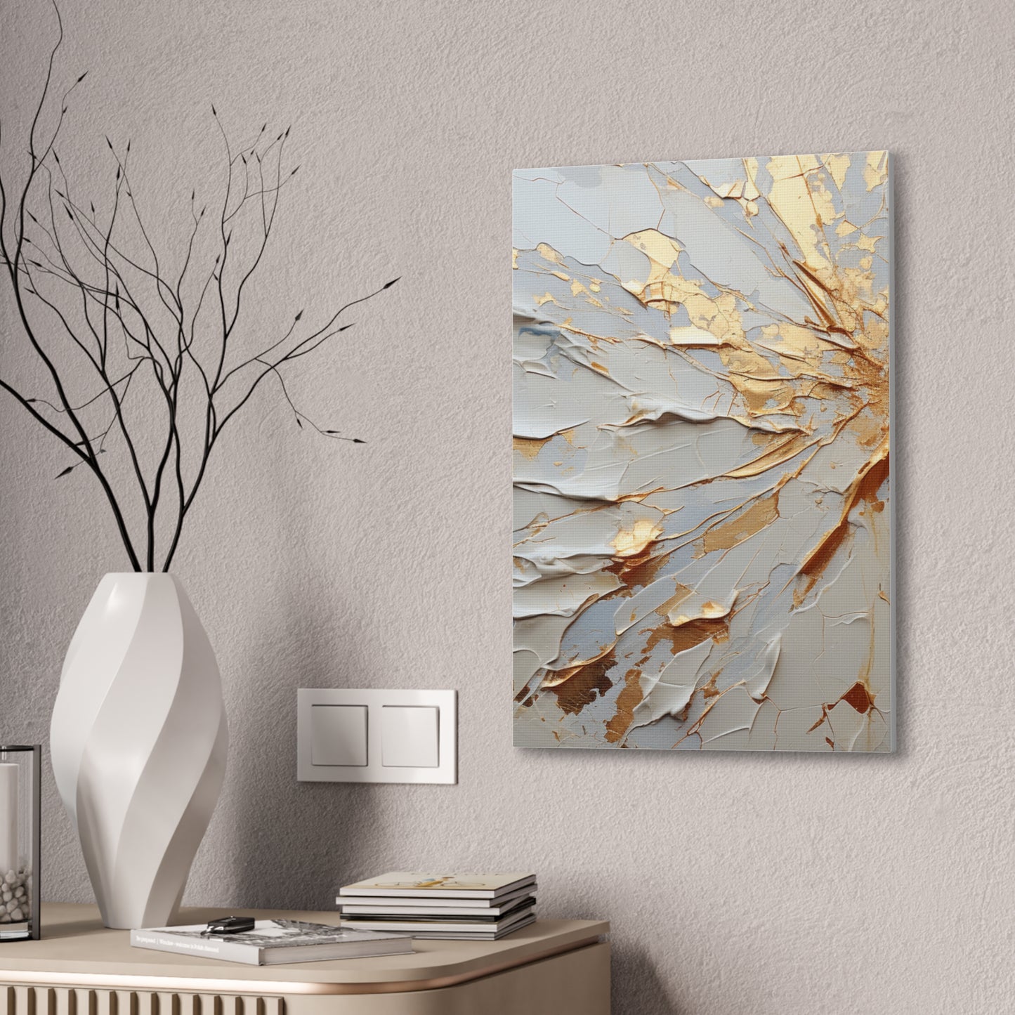 Acrylic Abstract Canvas Print - Richly Textured Artistry