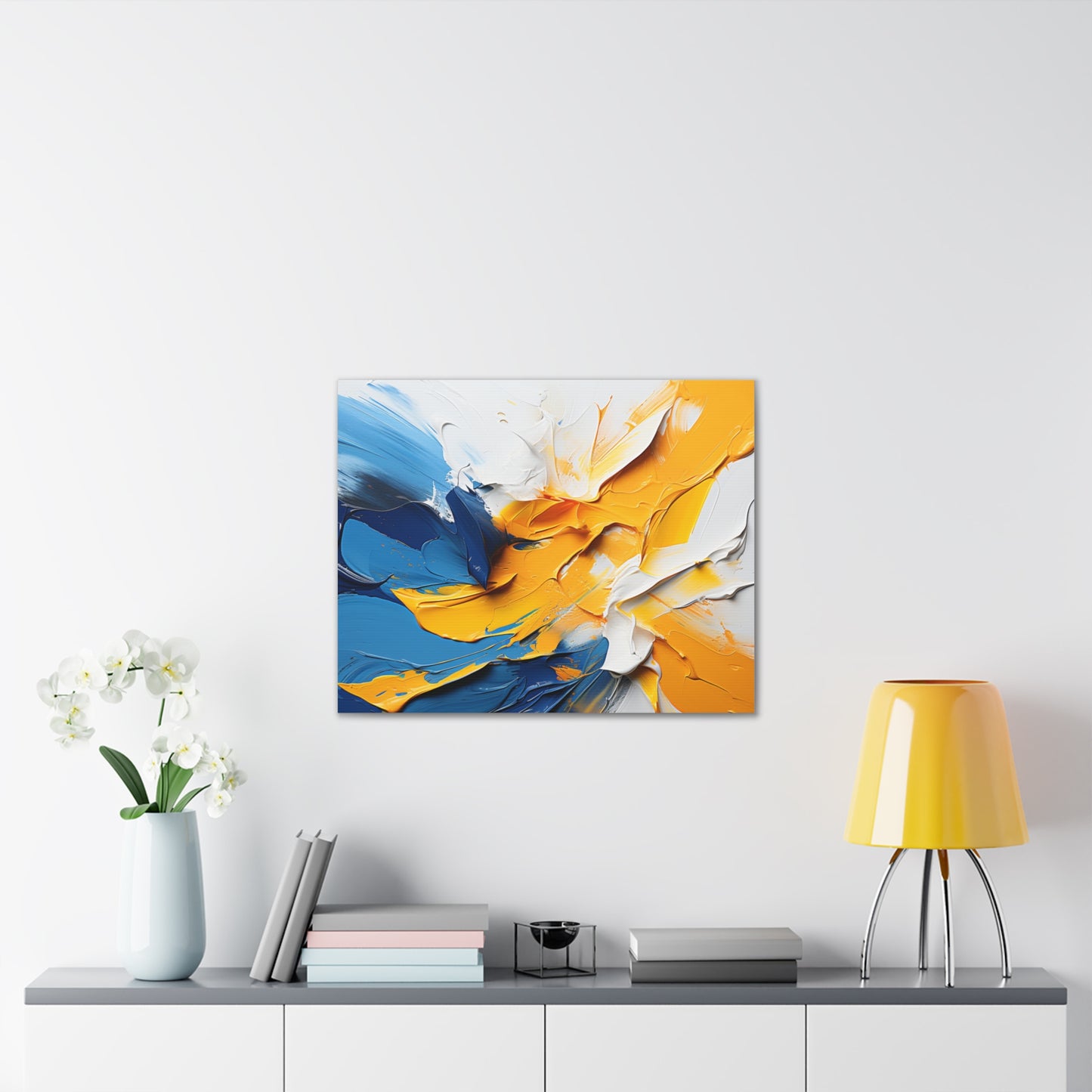 Timeless Elegance: Refined Vibrant Hues Canvas Print for Sophisticated Living Spaces