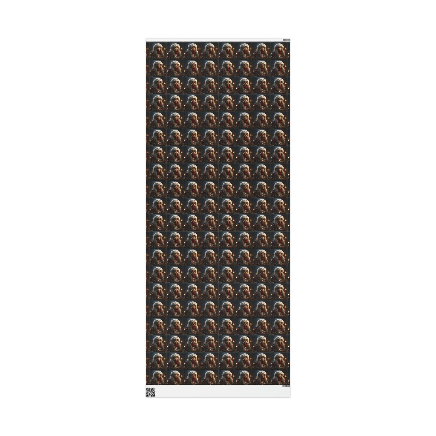 Afro-Centric Queen Claus Holiday Wrapping Paper - Dark & Rich Textured Design